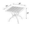 Savannah Outdoor Aluminum End Table