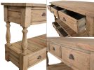 Farmhouse 6 Drawer Console Table