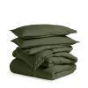 Full/Double size Super Soft Down Alternative Comforter Set in Olive Green