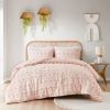 Full/Queen 3-Piece Pink Pompom Microfiber Comforter Set