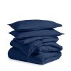 Queen size Super Soft Down Alternative Comforter Set in Navy Blue