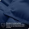 Queen size Super Soft Down Alternative Comforter Set in Navy Blue