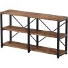 Industrial Farmhouse Metal Wood TV Stand for TV up to 65-inch