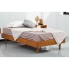 Twin size Mid-Century Modern Platform Bed Frame in Light Wood Finish