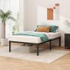 Twin 18-inch Heavy Duty Black Metal Platform Bed Frame