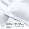 Full size Super Soft Microfiber Down Alternative Comforter Set White