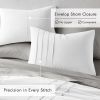 Twin/Twin XL Microfiber Pleated Soft Washed Comforter Set White